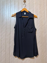 Chest 20  Lenght 27  Fabric linen Elegant Women’s Sleeveless Top