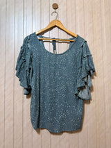 Chest 20  Lenght 25  Fabric rayon Modern Women’s Half Sleeve Top