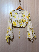 Chest 16  Lenght 13  Fabric chiffon Everyday Essential Women’s Crop Top