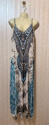 Chest 21  Lenght 53  Fabric silk jersey Stylish Women’s Long Maxi Dress