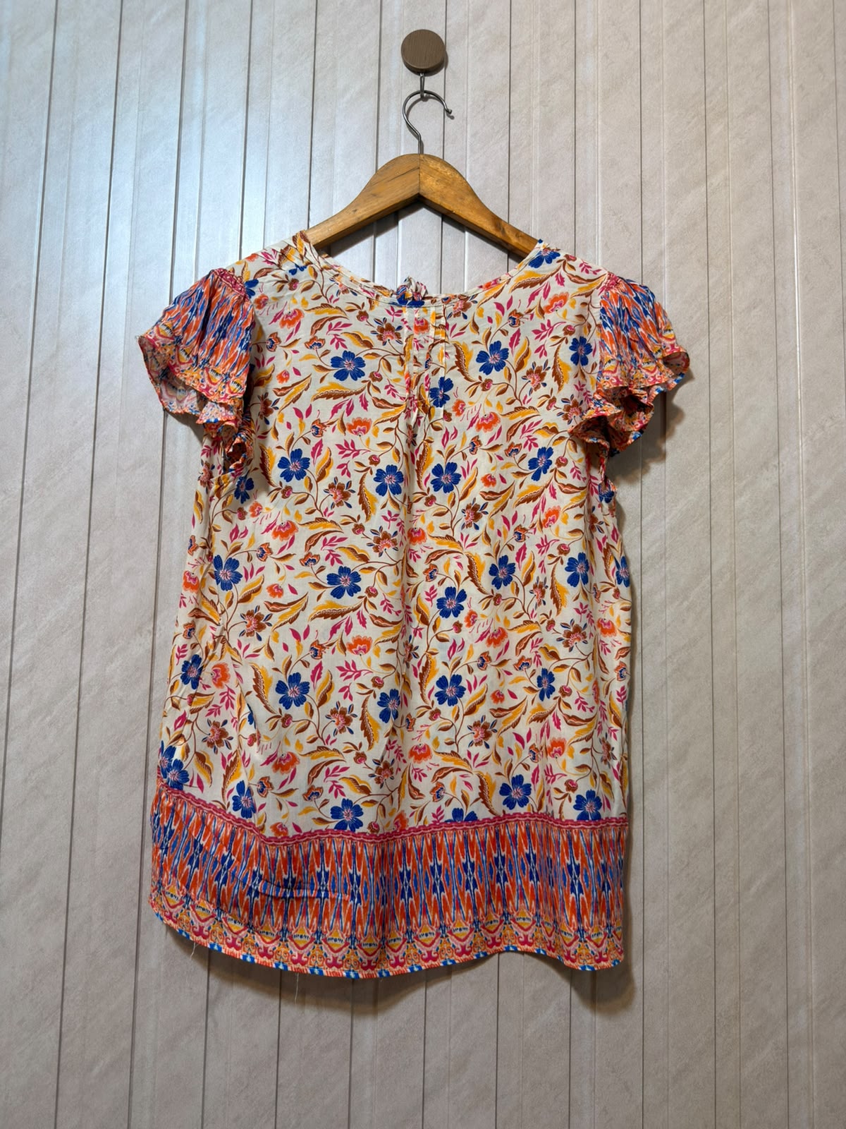 Chest 20  Lenght 22  Fabric linen Luxury Western Women’s Half Sleeve Top