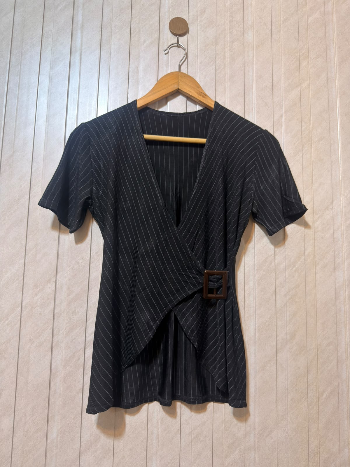 Chest 19  Length 23  Fabric silk jersey Elegant Women’s Half Sleeve Top