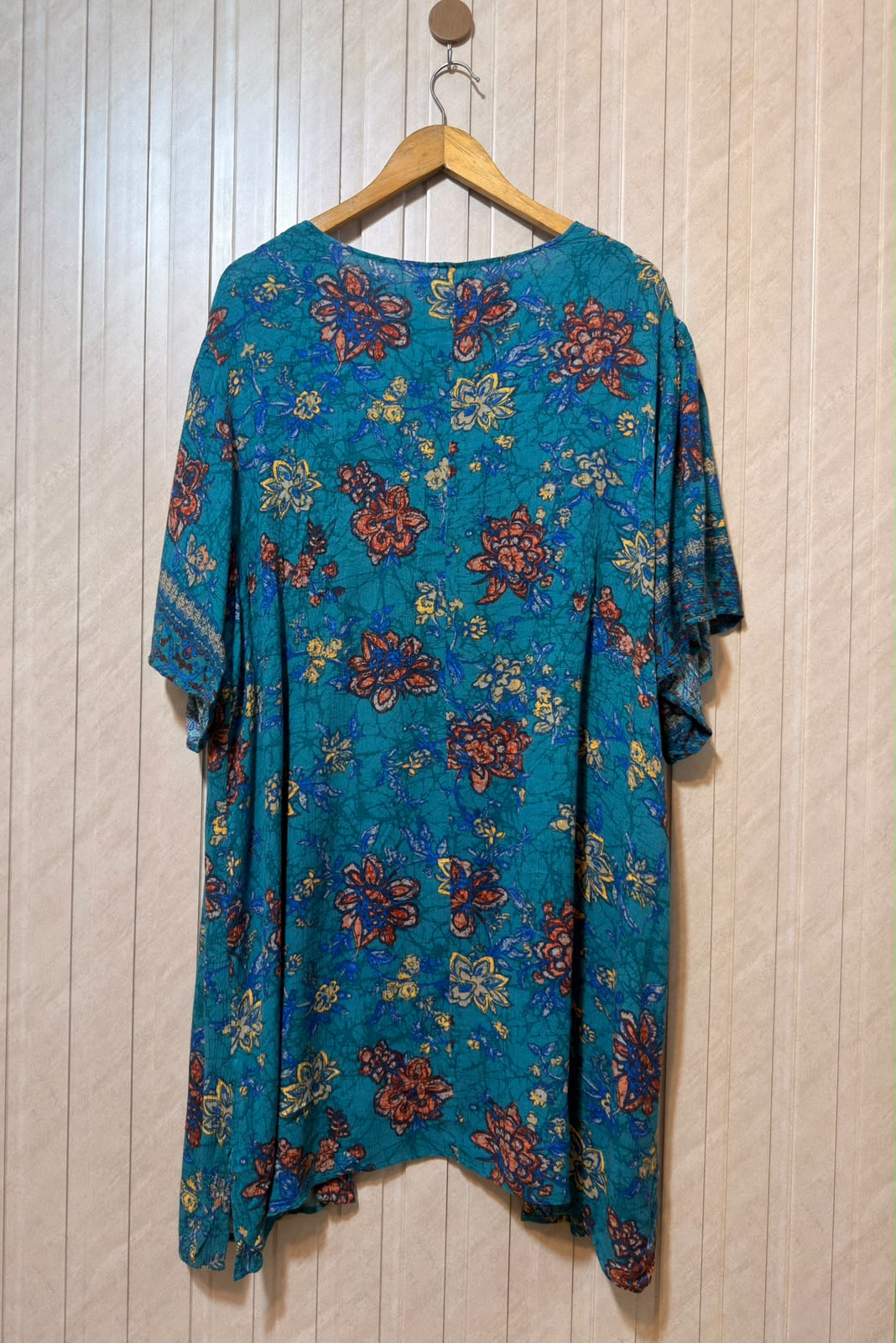 Chest large  Length 39  Fabric rayon Fashionable Women’s Half Sleeve Top